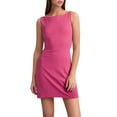 thumbnail image 1 of Women's Sleeveless Square Neck Mini Dress Slim Fit Bodycon Dresses Red L, 1 of 9
