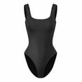thumbnail image 1 of Women's Sleeveless Square Neck Shapewear Tank Tops Bodysuits, Black, S, 1 of 9