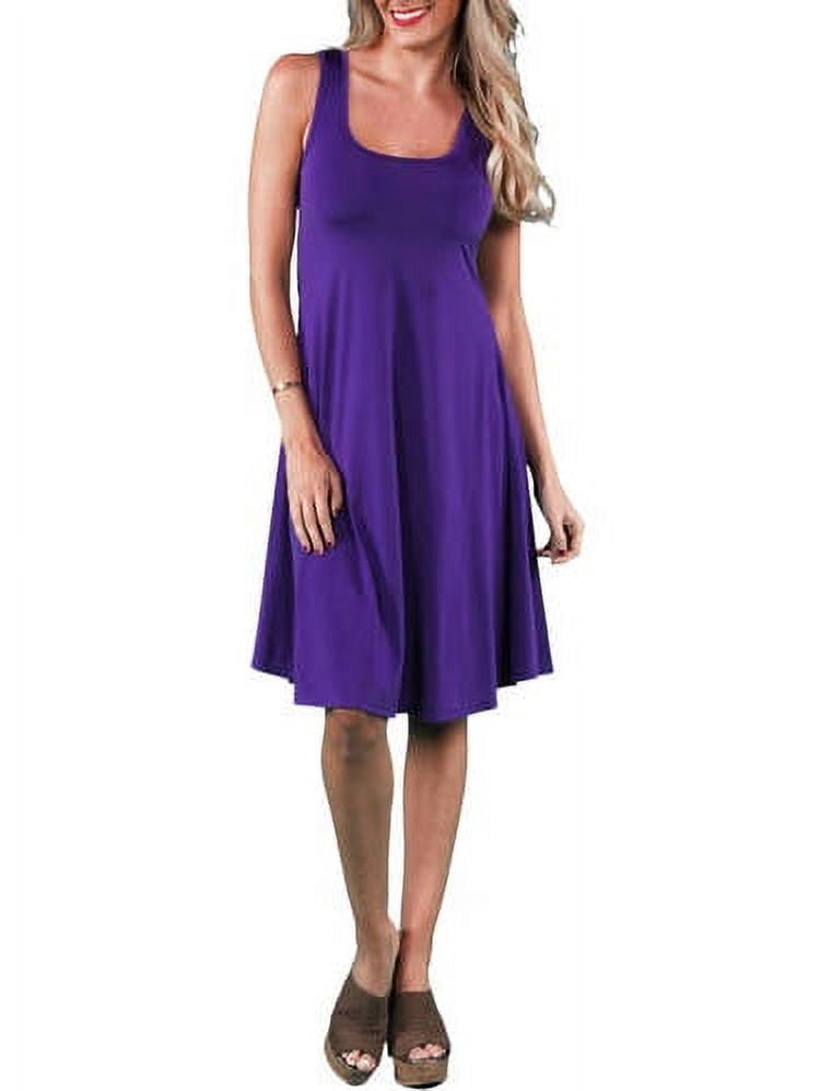 Women's Sleeveless Tank Knee-Length Dress