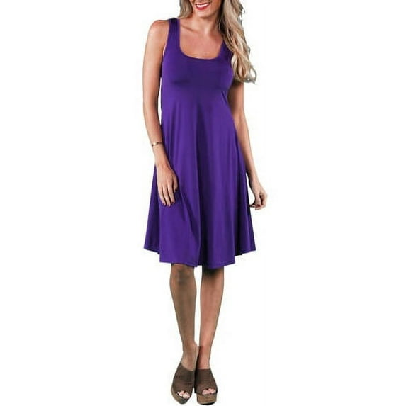Women's Sleeveless Tank Knee-Length Dress
