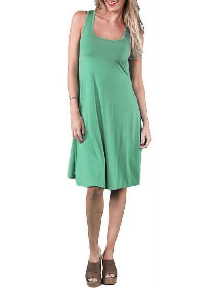 Women's Sleeveless Tank Knee-Length Dress