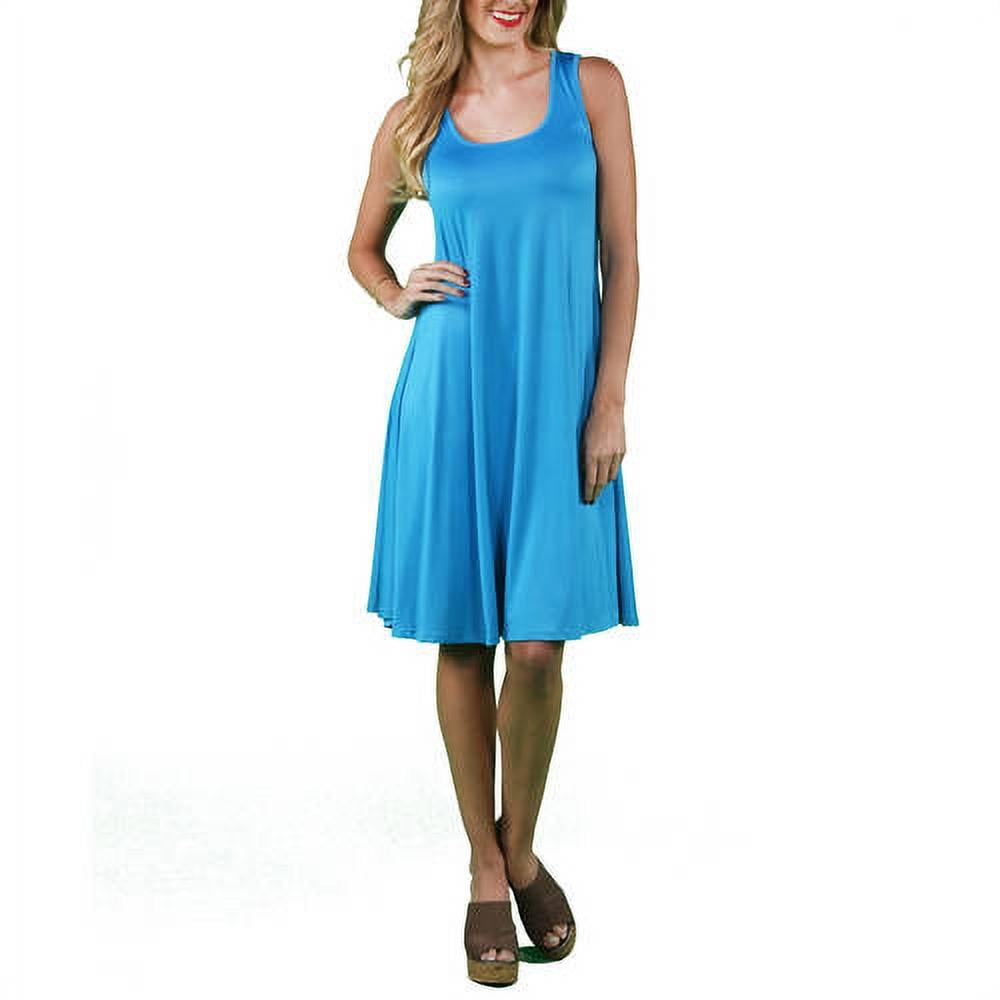 Women's Sleeveless Tank Knee-Length Dress