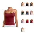 thumbnail image 1 of Women's Sleeveless Tank Top Camisole with Adjustable Spaghetti Straps – Pure Color Basic Layering Piece for Everyday Wear, Y2K Casual Outfit Essential, 1 of 6