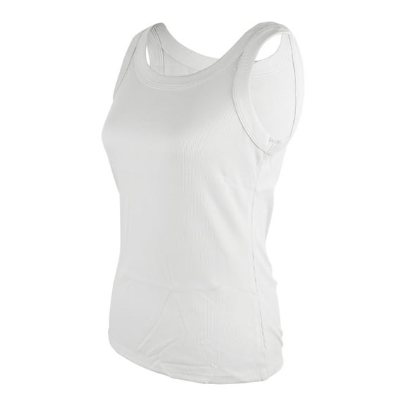 Women's Sleeveless Tank Top Racerback High Crew Neck Ribbed Basic