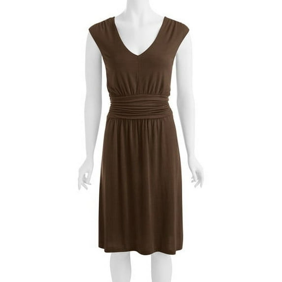 Women's Sleeveless V-Neck Knit Dress