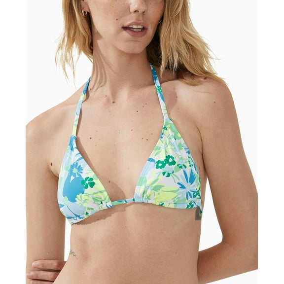 COTTON ON Womens Slider Triangle Bikini Gabrielle Floral L