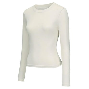 Women's Slim Fit Long Sleeve Comfortable Stretchy Base Layer T-Shirt