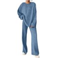 thumbnail image 1 of Women's Slim Fit Loose Comfort Solid Color Knitwear Set, 1 of 2