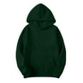 thumbnail image 1 of Women's Slim Fit Pullover Hooded Sweater Soft Velvet Long Sleeve Top With Pockets Winter Fall Fashion Outerwear, 1 of 5