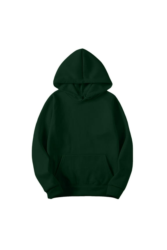 Women's Slim Fit Pullover Hooded Sweater Soft Velvet Long Sleeve Top With Pockets Winter Fall Fashion Outerwear