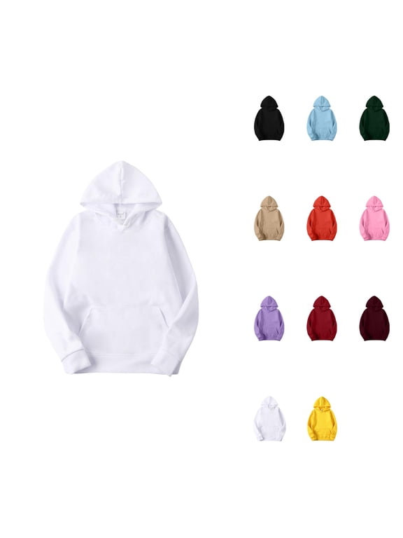 Women's Slim Fit Pullover Hoodie – Long Sleeve Short Velvet Sweatshirt with Pockets for Winter & Fall