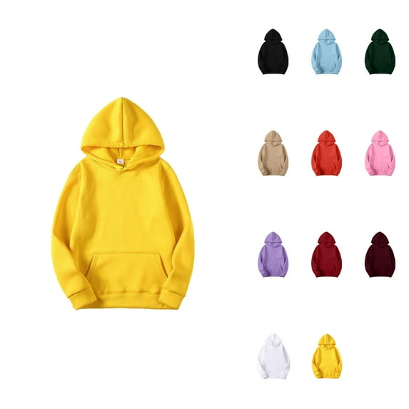 Women's Slim Fit Pullover Hoodie – Long Sleeve Short Velvet Sweatshirt with Pockets for Winter & Fall