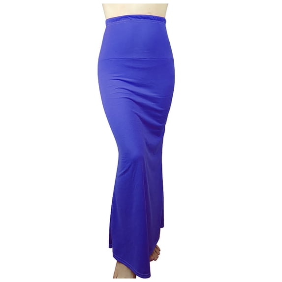 Women's Slim Fit Ruched Pencil Skirt - Elastic Waist, Bodycon Shirring, High Waist for Office/Casual/Party