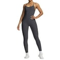 thumbnail image 1 of Women's Slim Fit Sleeveless Workout Jumpsuit - Running/Yoga, Quick Dry, S-L, 1 of 4