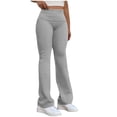 thumbnail image 1 of Women's Slim Fit Sports Pants Elastic Waist Straight Leg Casual Athletic Pant Lightweight Comfy Stretch Stylish Solid Color Trouser, 1 of 5