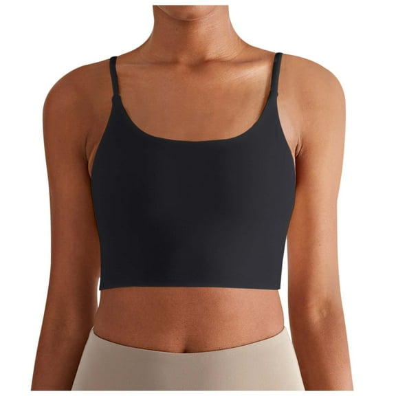 Women's Slim Fit Yoga Top Strappy Sports Bra for Running Fitness Workout Activewear Comfortable Lightweight Support
