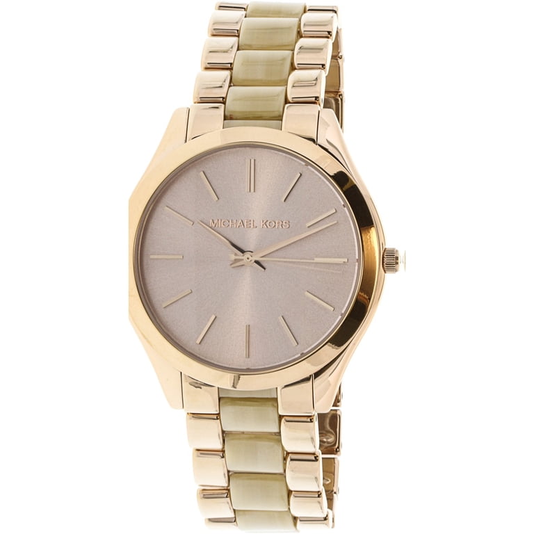Slim Runway Gold-Tone Stainless Steel Watch in GOLD  Michael Kors Slim Runway Stainless Steel Watch display picture 1