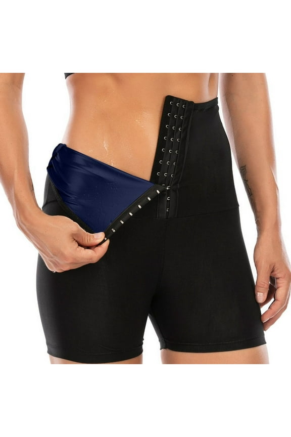 Women's Slimming Pants Hot Sweat Body Shaper Sauna Workout Shorts Capri Weight Loss Shapewear Leggings for Gym Fitness Exercise