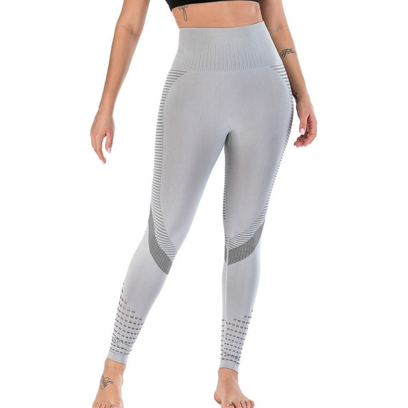 Women's Slimming Support and Comfort Leggings Natural Look Compression Yoga Pants Green/Black/Grey