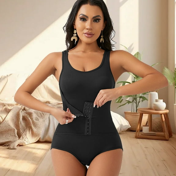 Women's Slimming and Shaping Jumpsuit Abdominal Control Tightens Waist Circumference and Lifts Buttocksfront Button