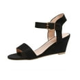 thumbnail image 1 of Women's Slingback Chunky Heels, Closed Toe Low Heel Pumps, Adjustable Ankle Strap Backless Mules, Casual Dress Shoes, Casual Dressy Sandals for Women Black 5.5, 1 of 3