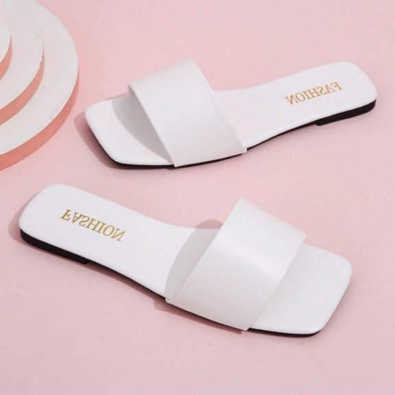 Women's Flat Sandals, Single Strap Non-Slip