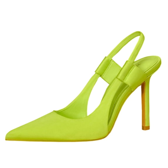 Women's Slingback High Heels Pointed Toe Stilettos Dress Party Pump Shoes Women's Heels Slingback Stiletto Pumps Shoes Closed Toe Dress Shoes