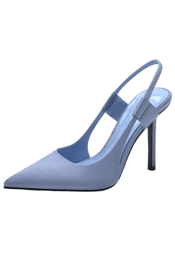 Women's Slingback High Heels Pointed Toe Stilettos Dress Party Pump Shoes Women's Heels Slingback Stiletto Pumps Shoes Closed Toe Dress Shoes