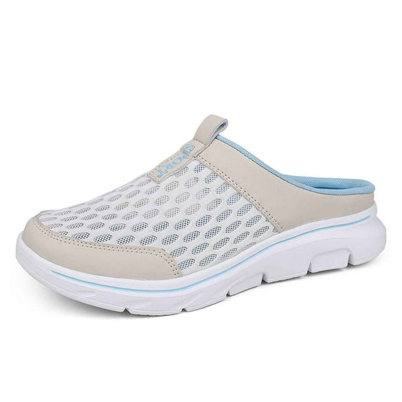 Women's On Clogs for Patio Dining & Barbecues Women's Casual On Shoes Breathable Comfortable Loafers For Daily Walking Lightweight Low Heel Sneakers With Soft Sole For Spring Summer Fall