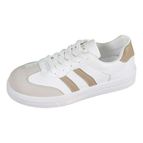 Women's Slip On Mules for Quick School Pickup & Dropoff Women's Casual Shoes Comfortable On Flat Fashionable White Sneakers For Everyday Use With Lace Up Design