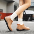 thumbnail image 1 of Women's Slip On Breathable Walking Shoes, Low Cut Soft Sole Waterproof Short Rain Boots Design with Cushion Comfort, Sneakers for Daily Leisure Gift, 1 of 5