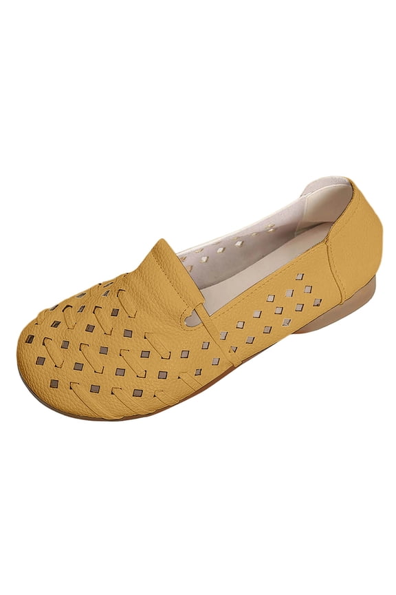 Women's Slip On Clogs Comfortable for Kitchen & Culinary Work Soft Sole Soft Side Hollowed Out Mom Shoes New Comfortable Woven Fabric Casual Sandals