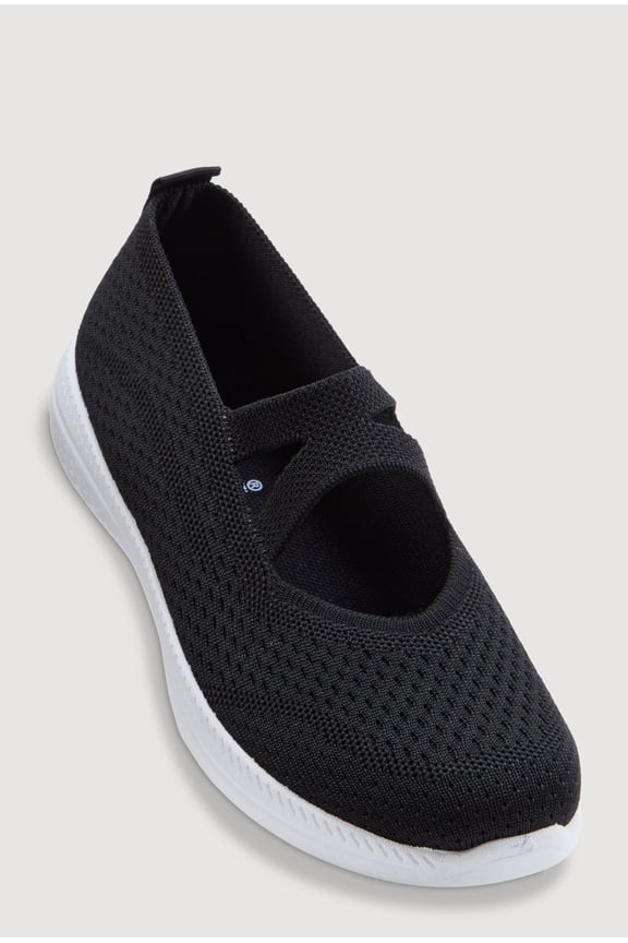 Women's Slip On Criss Cross Strap Sneakers