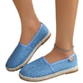 thumbnail image 1 of Women's Slip On Flat Shoes Comfortable Low Heel Casual Summer Sandals for Beach Walking Dress Up with Jeans, 1 of 5