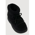 thumbnail image 1 of Women's Slip On Sherpa Lace Up Flatform Booties, 1 of 3