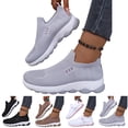 thumbnail image 1 of Women's Slip On Walking Shoes, Lightweight Breathable Mesh Sneakers, Comfortable Non-Slip Casual Tennis Shoes for All Day Wear, Supportive Loafers for Travel,37, 1 of 9