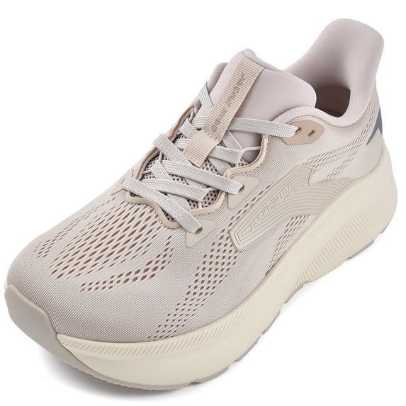 Women's Slip in Hands up Free Wide Toe Box Running Shoes Arch Support Cushion Walking Sneakers with Zero Drop Sole