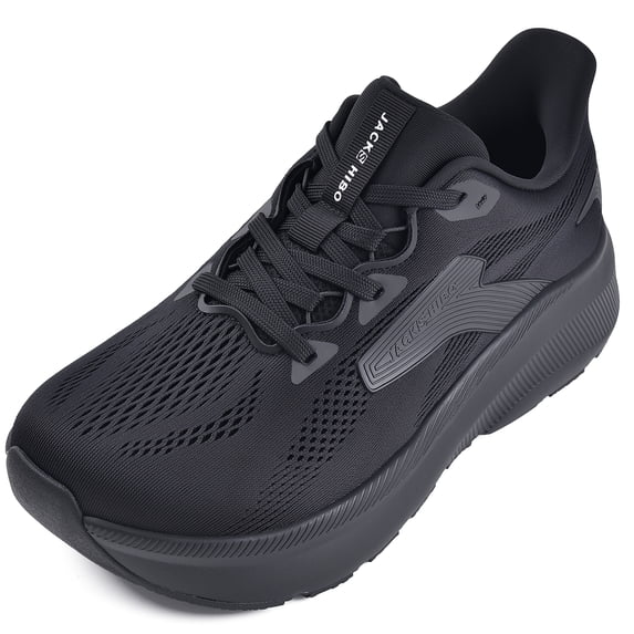 Women's Slip in Hands up Free Wide Toe Box Running Shoes Arch Support Cushion Walking Sneakers with Zero Drop Sole