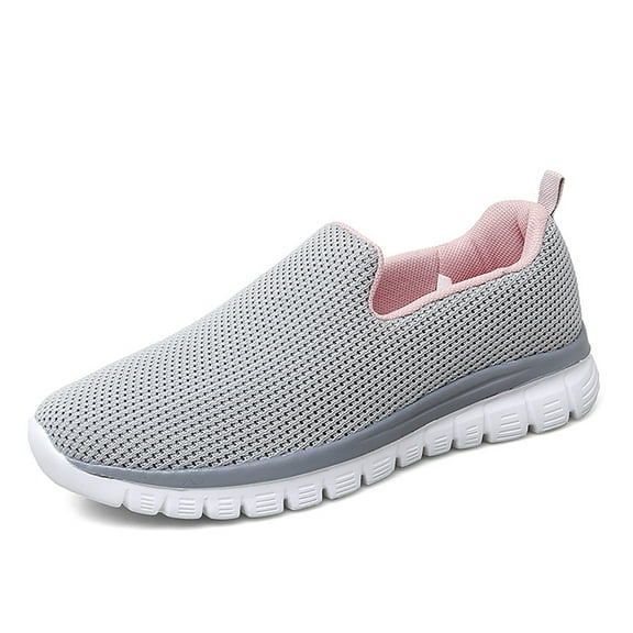 YOURDIARY Women's Slip on Casual Sneakers Comfortable Tennis Shoes Work Nurse Flat Shoes