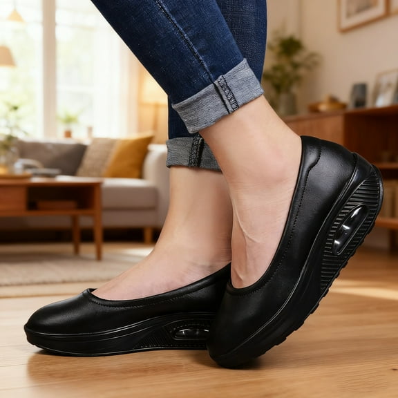 Women's Slip-on Casual Sneakers Women's Nurse Shoes Comfortable Nurses Anti Slip Nursing Shoes Breathable Restaurant Service Work Casual Athletic Loafers