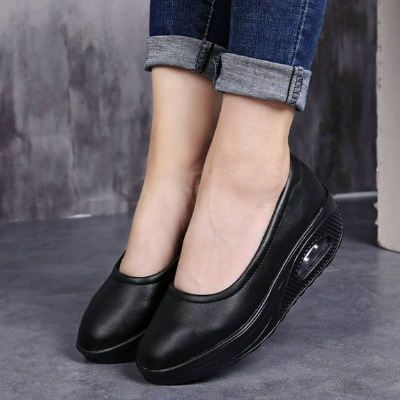 Women's Slip-on Casual Sneakers Women's Nurse Shoes Comfortable Nurses Anti Slip  Nursing Shoes  Breathable Restaurant Service Work Casual Athletic Loafers