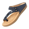 thumbnail image 1 of Women’s Slip on Flip Flops Toe Ring Slides Comfort Flat Summer Sandals, 1 of 3