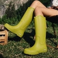 thumbnail image 1 of Women's Slip on Knee High Boots, Waterproof Warm Fleece Lined Outdoor Korean Design with Cushion Sole, Cozy Boots for Cold Weather Gift, 1 of 4