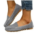 thumbnail image 1 of Women's Slip on Penny Loafers Soft Suede Non Slip Casual Walking Work Boat Shoes Comfortable Driving Flats, 1 of 5