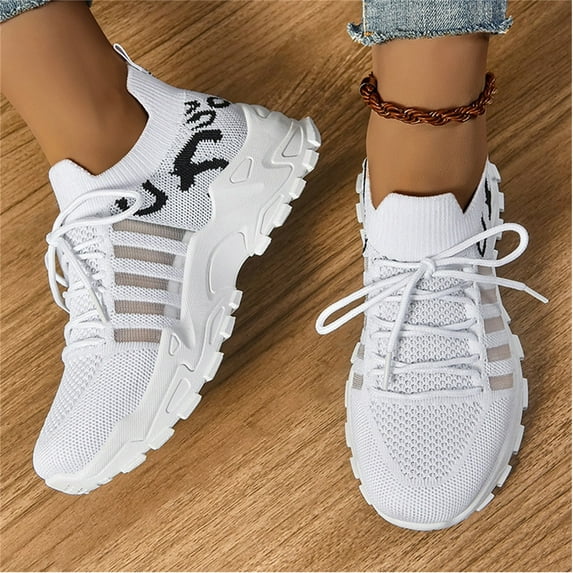 Women's Slip-on Walking Shoes Slip Resistant Travel Shoes Breathable Upper Gym Workout Nurse Restaurant Fashion Sneakers