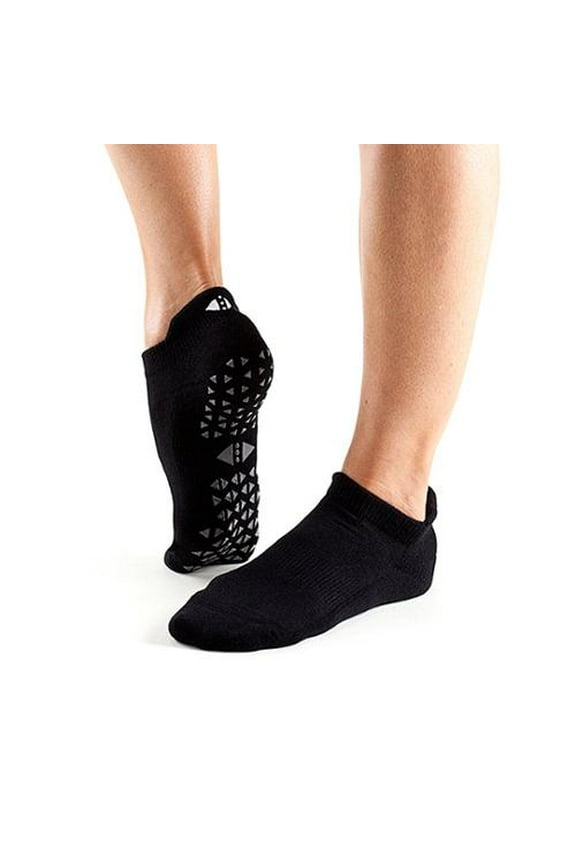 Women's Slipper Socks Savvy Low Rise with Grip Ebony Size Small