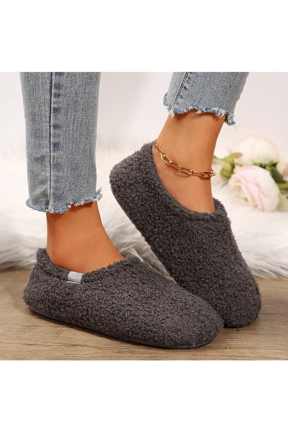 Women's Slippers Boots Memory Foam Fuzzy Booties House Shoes Winter Warm Indoor Outdoor