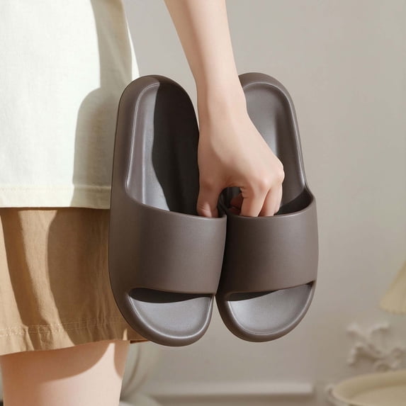 Women's Slippers Couple Solid Color Summer Winter EVA Soft Sole Home Slippers Breathable Non-Slip Lightweight Indoor Outdoor Slides for Women Ladies Teens Daily Wear