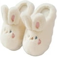 thumbnail image 1 of Women's Slippers Cute Rabbit Warm Plush Slippers Comfortable Indoor Anti slip Home Thick Sole Winter Soft Cotton Slippers, 1 of 15