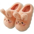 thumbnail image 1 of Women's Slippers Cute Rabbit Warm Plush Slippers Comfortable Indoor Anti slip Home Thick Sole Winter Soft Cotton Slippers, 1 of 13